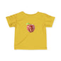 Cute Apple Mouse Infant Tee, Baby Shower Gift, Toddler T-Shirt, Kids Fruit Shirt, Spring Outfit, Playful Everyday Wear