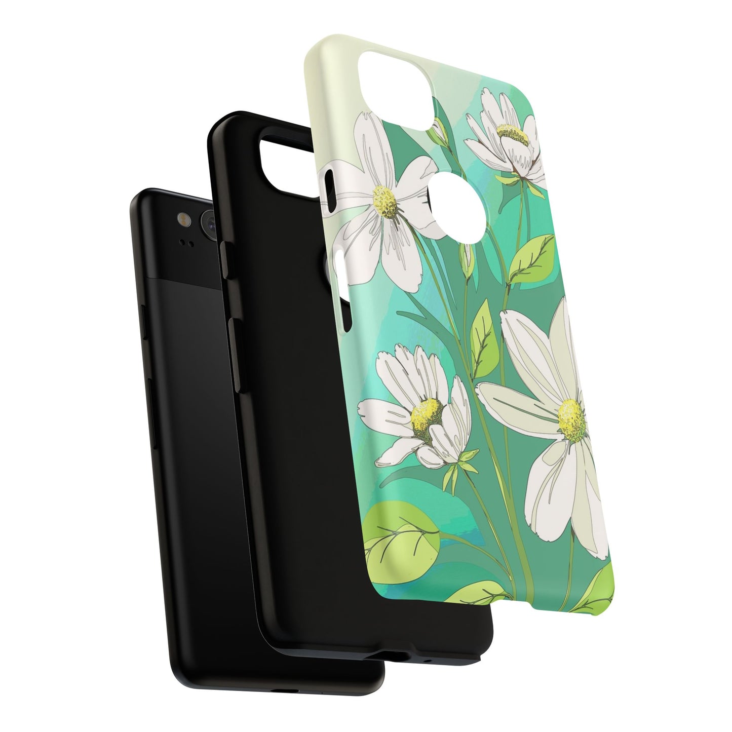 Floral Phone Case, Tough Cases, Flower Design, Nature Inspired, Eco-Friendly Cover, Unique Gift for Her, Spring Accessories