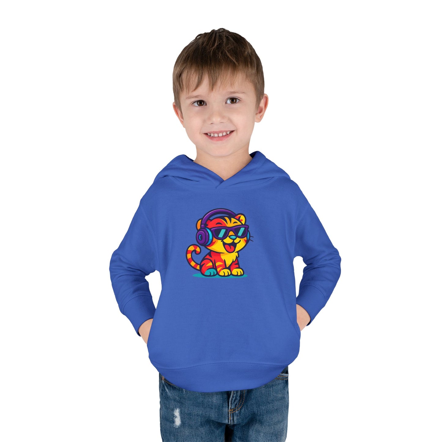 Colorful Tiger Hoodie for Toddlers | Fun Pullover for Kids, Cute Toddler Apparel, Kids' Gift, Birthday Present, Playtime Wear