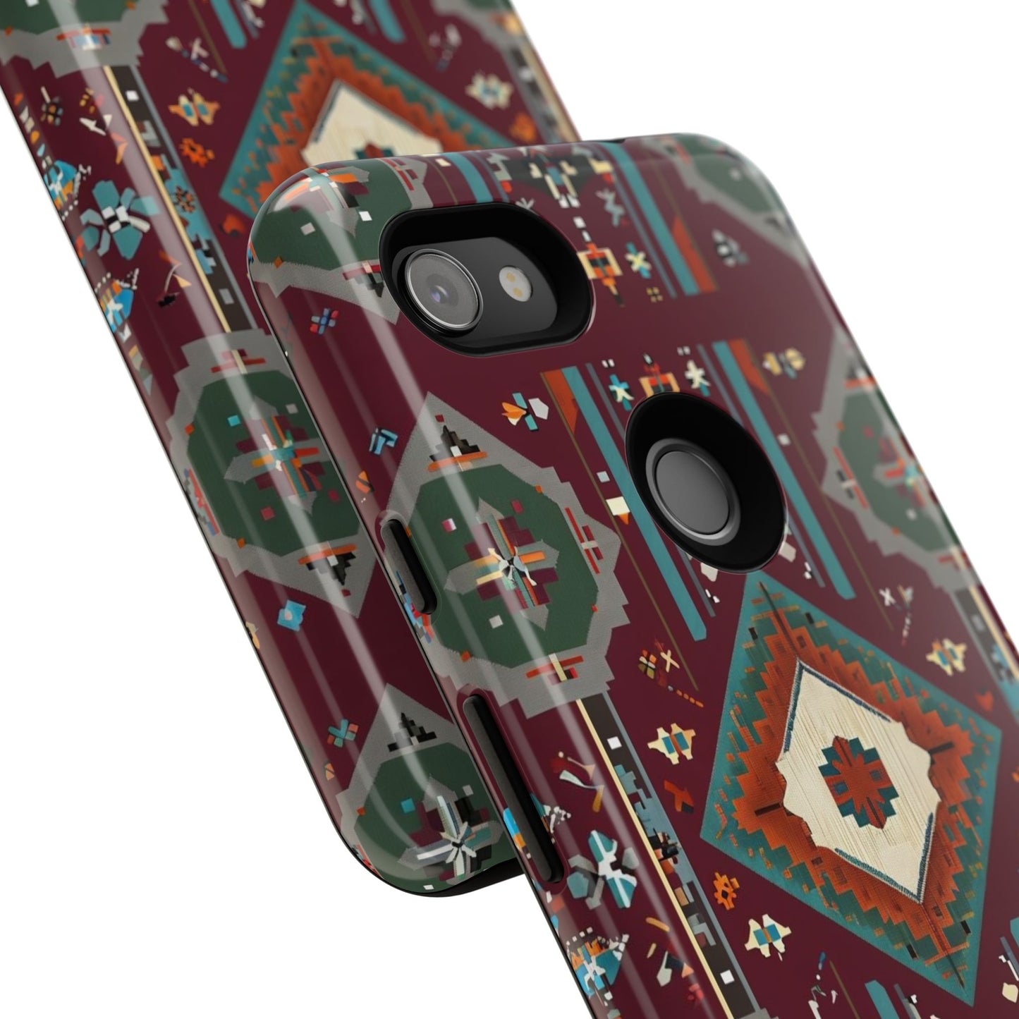 Tribal Pattern Phone Case - Boho Chic, Tough Durable Cover, Stylish Tech Accessory, Gift for Him/Her, Festival Essentials