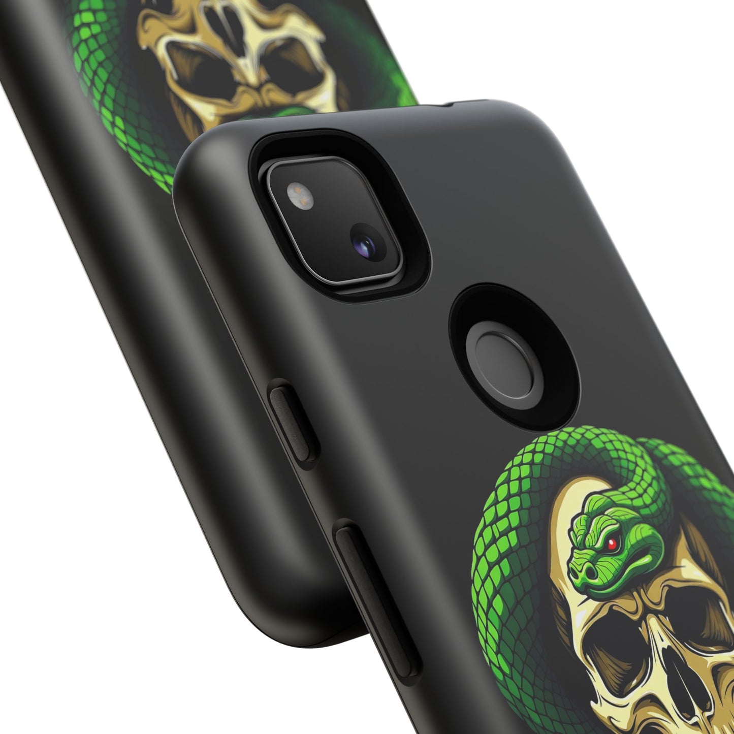 Skull & Snake Phone Case | Tough Cases, Protective Cover, Edgy Phone Accessories, Gothic Gift, Halloween Decor
