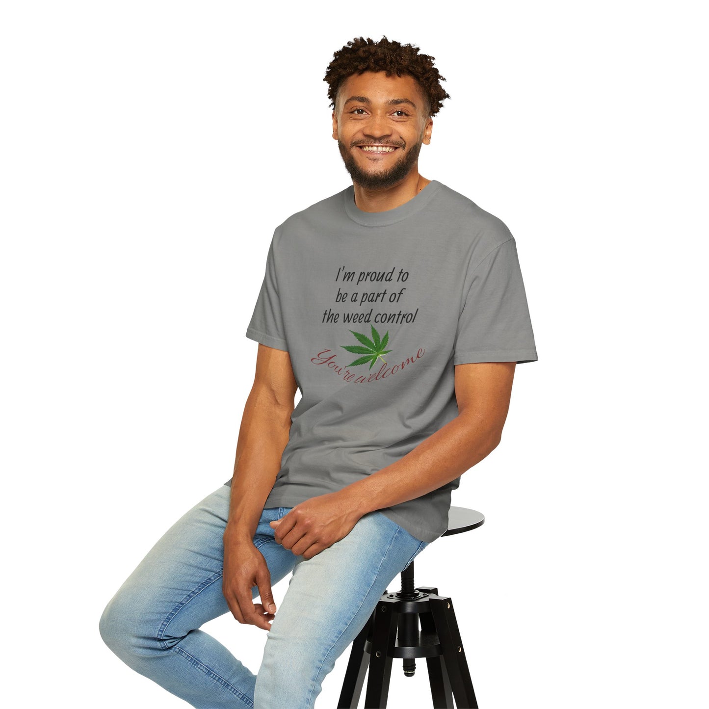 Proud Weed Control Unisex T-shirt, Cannabis Enthusiast Gift, Stoner Humor Tee, Eco-Friendly Apparel, Perfect for 420 Celebrations
