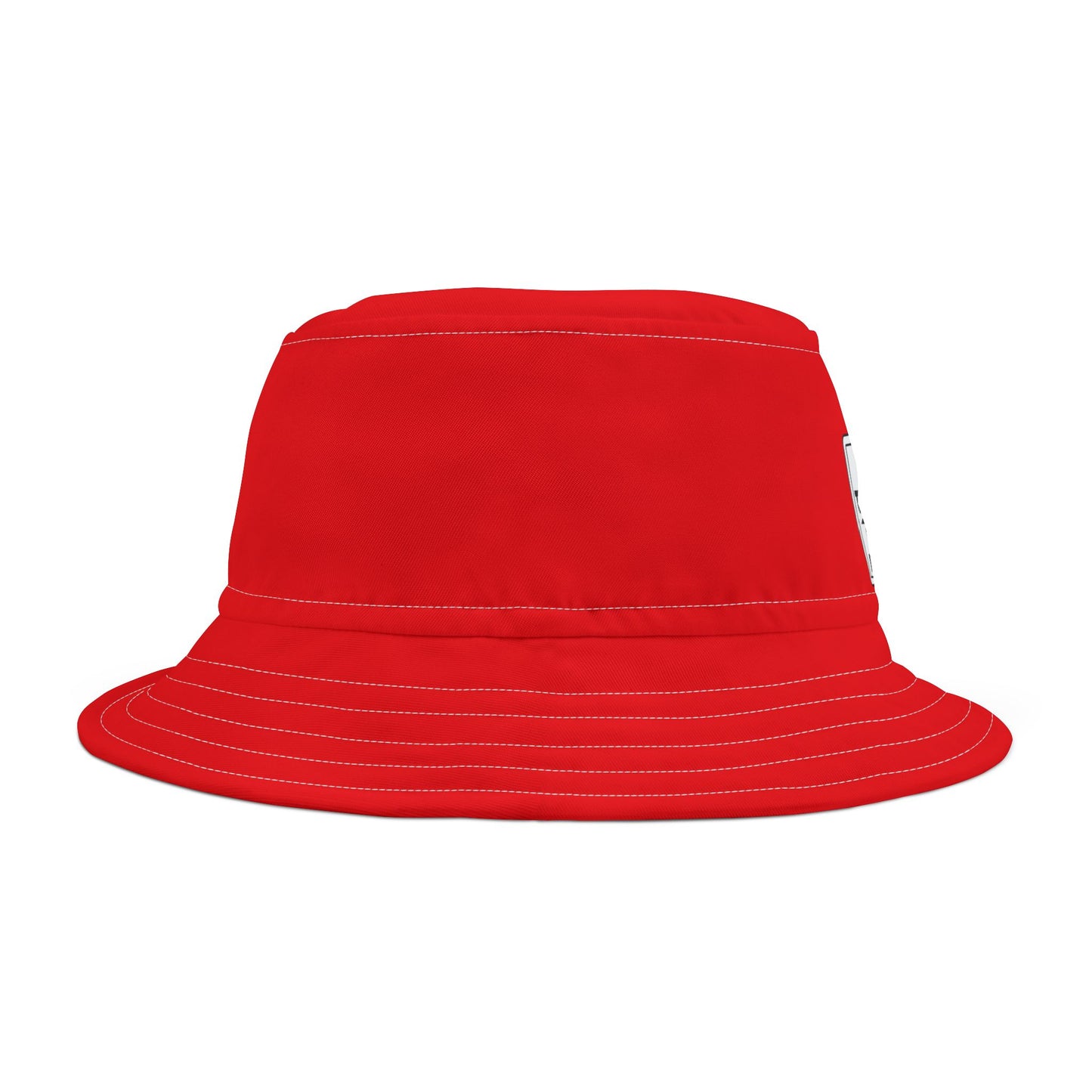 Bold Red Bucket Hat - 'No Trespassing' Design, Summer Accessory, Fun Gift for Outdoor Lovers, Trendy Streetwear, Vacation Must-Have