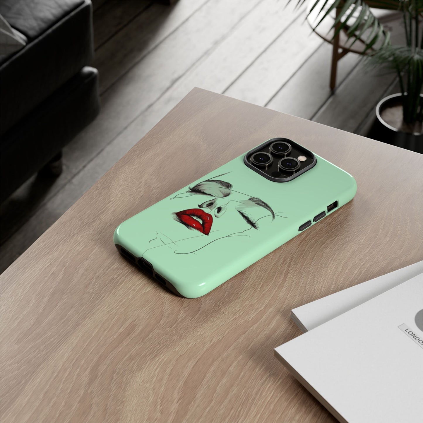 Stylish Phone Case, Artistic Phone Cover, Trendy Tech Accessory, Unique Cell Phone Protector, Gift for Her, Modern Aesthetic