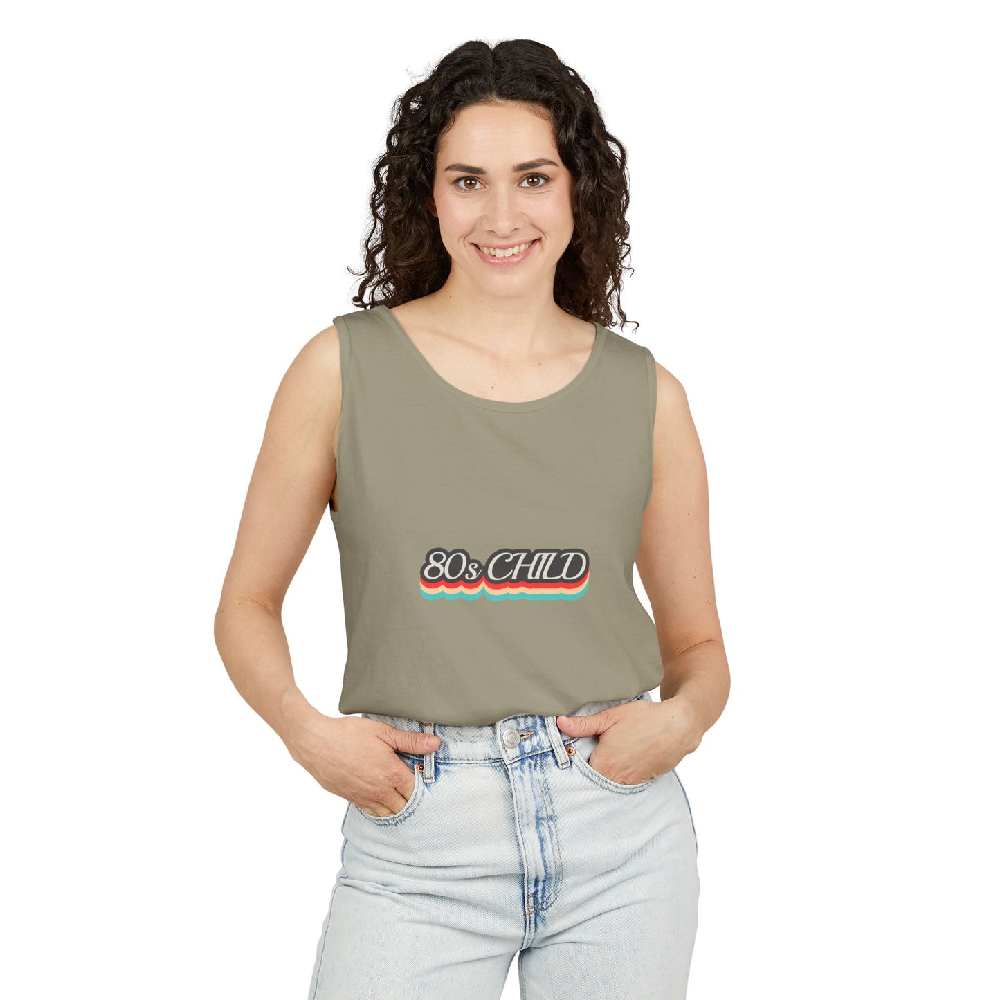 80s Child Unisex Tank Top | Retro Summer Wear, Vintage Style Shirt, Gift for 80s Lovers, Bohemian Fashion, Nostalgic Apparel