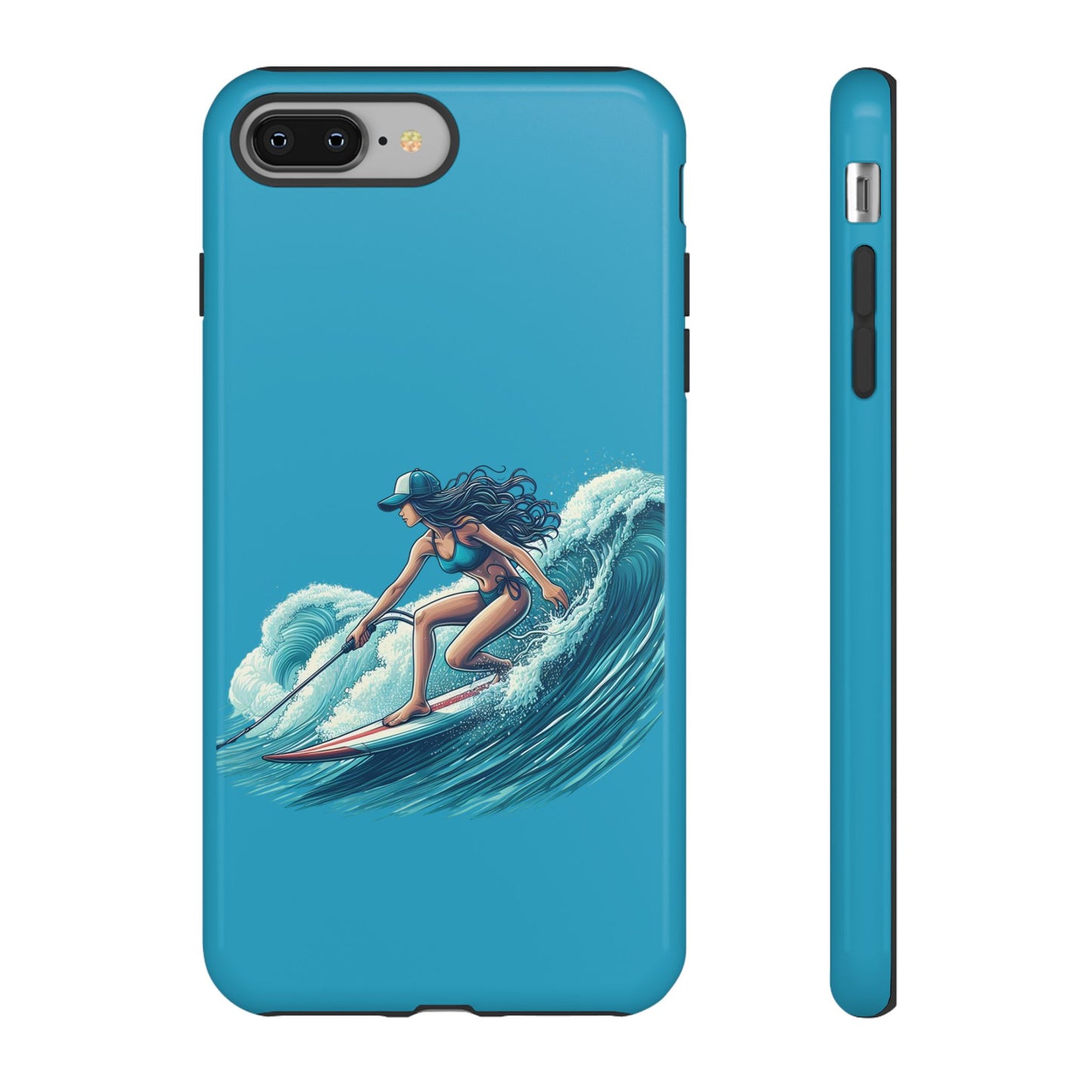 Surfing Phone Case, Coastal Vibes Phone Cover, Tough Cases for Beach Lovers, Ocean Art Phone Accessories, Summer Gift Idea