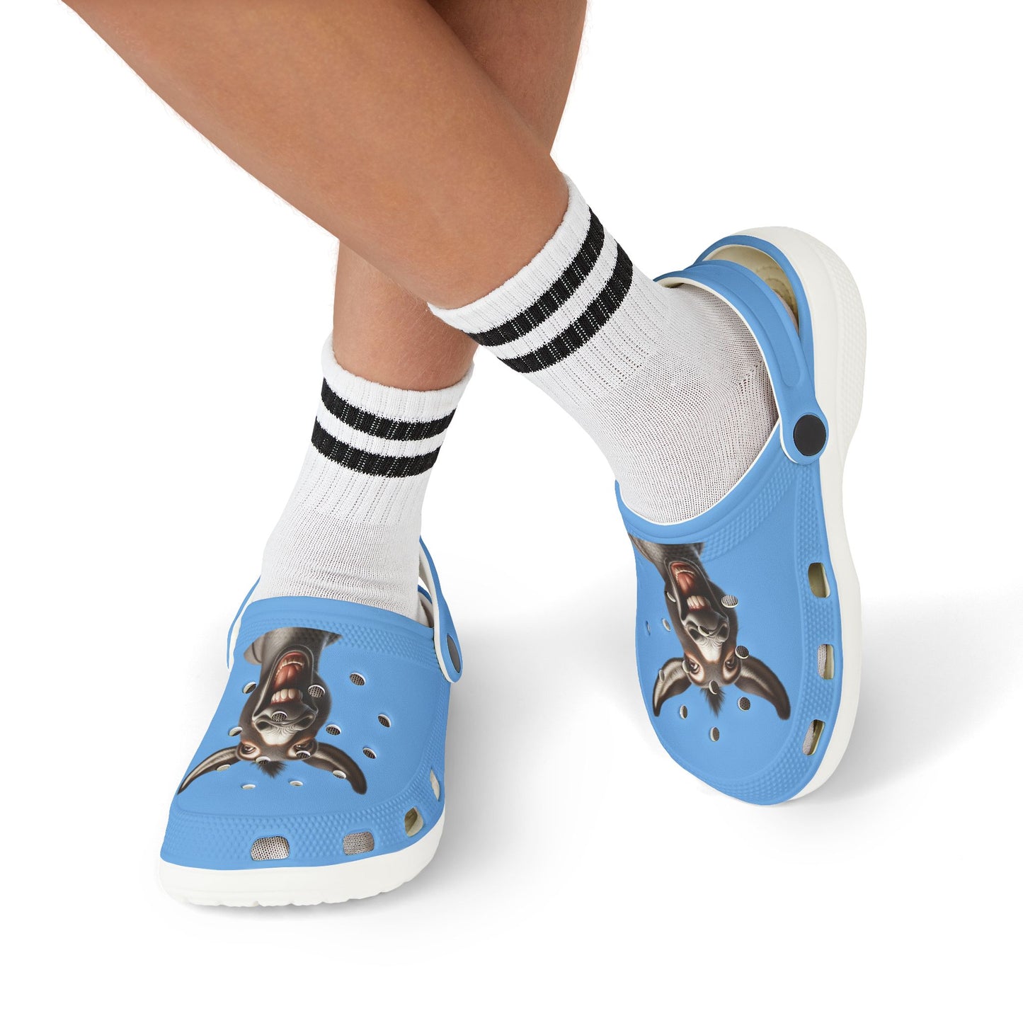 Playful Kids' EVA Foam Clogs - Fun Goat Design, Summer Footwear, Gift for Boys/Girls, Beachwear, Casual Shoes