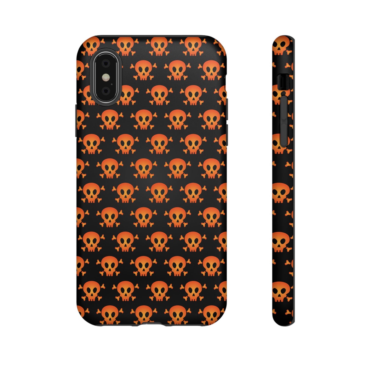 Halloween Skull Phone Case, Spooky Mobile Cover, Trick or Treat Accessory, Goth Gift, Skull Pattern Design