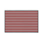 Striped Heavy Duty Floor Mat - Red & White Outdoor/Entry Rug