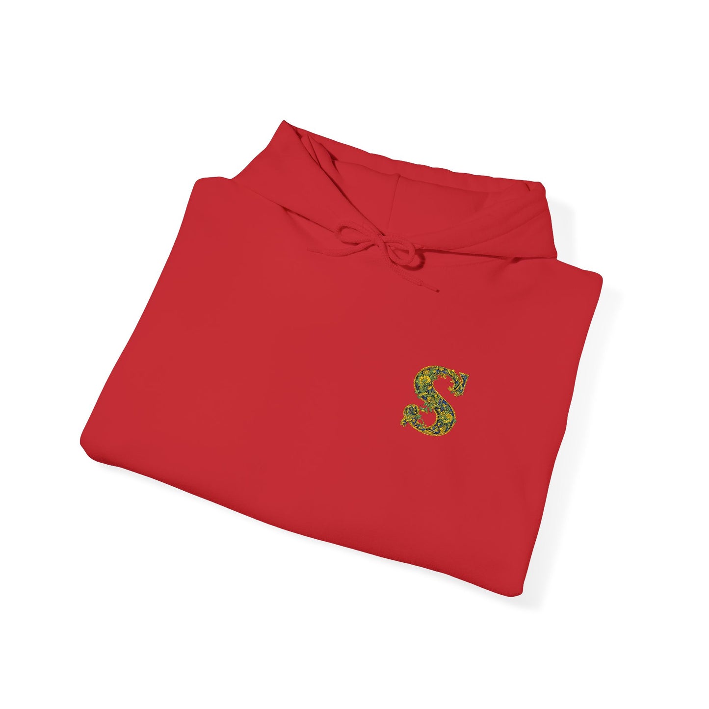 Floral S Initial Hoodie — Monogrammed Flower Letter Sweatshirt