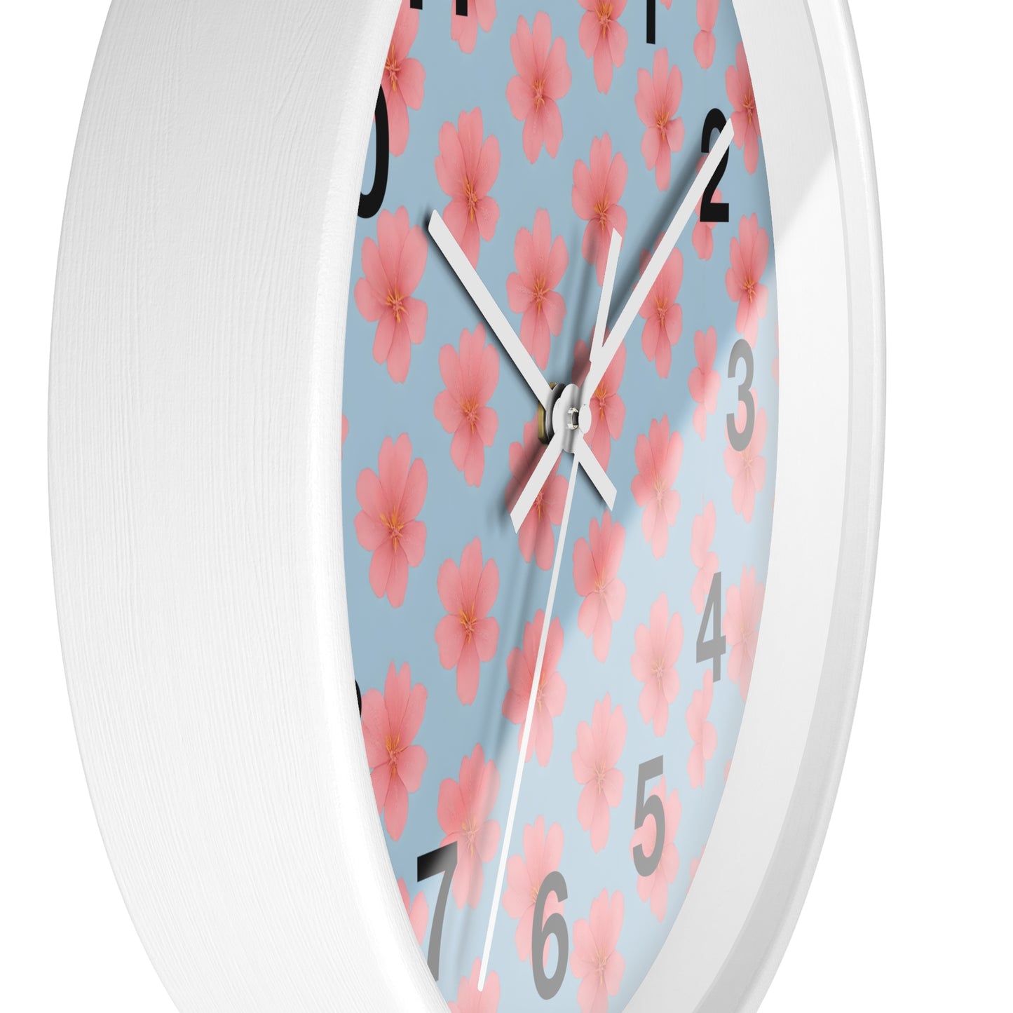 Floral Elegance Wall Clock, Home Decor, Gift for Her, Kitchen Wall Clock, Spring Decor, Office Decor, Floral Clock