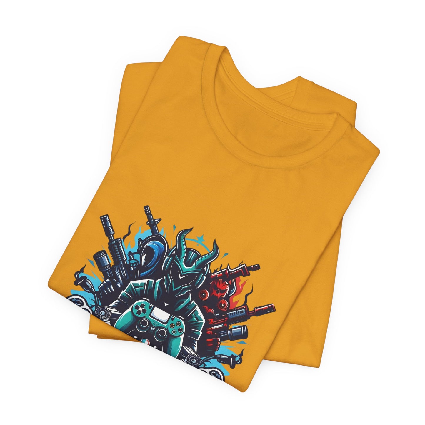 Gaming Controller Emblem Tee — Esports Gamer Graphic T-Shirt