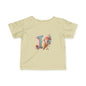 Ice Cream Letter J Infant Tee, Cute Baby Shirt, Kids Birthday Gift, Summer Outfit, Personalized Toddler Gift