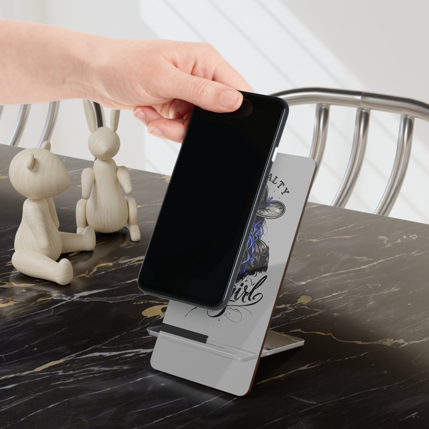 Cowgirl-Themed Mobile Display Stand | Stay Salty Phone Holder, Desk Organizer, Gift for Cowgirls, Western Decor, Unique Smartphone Stand