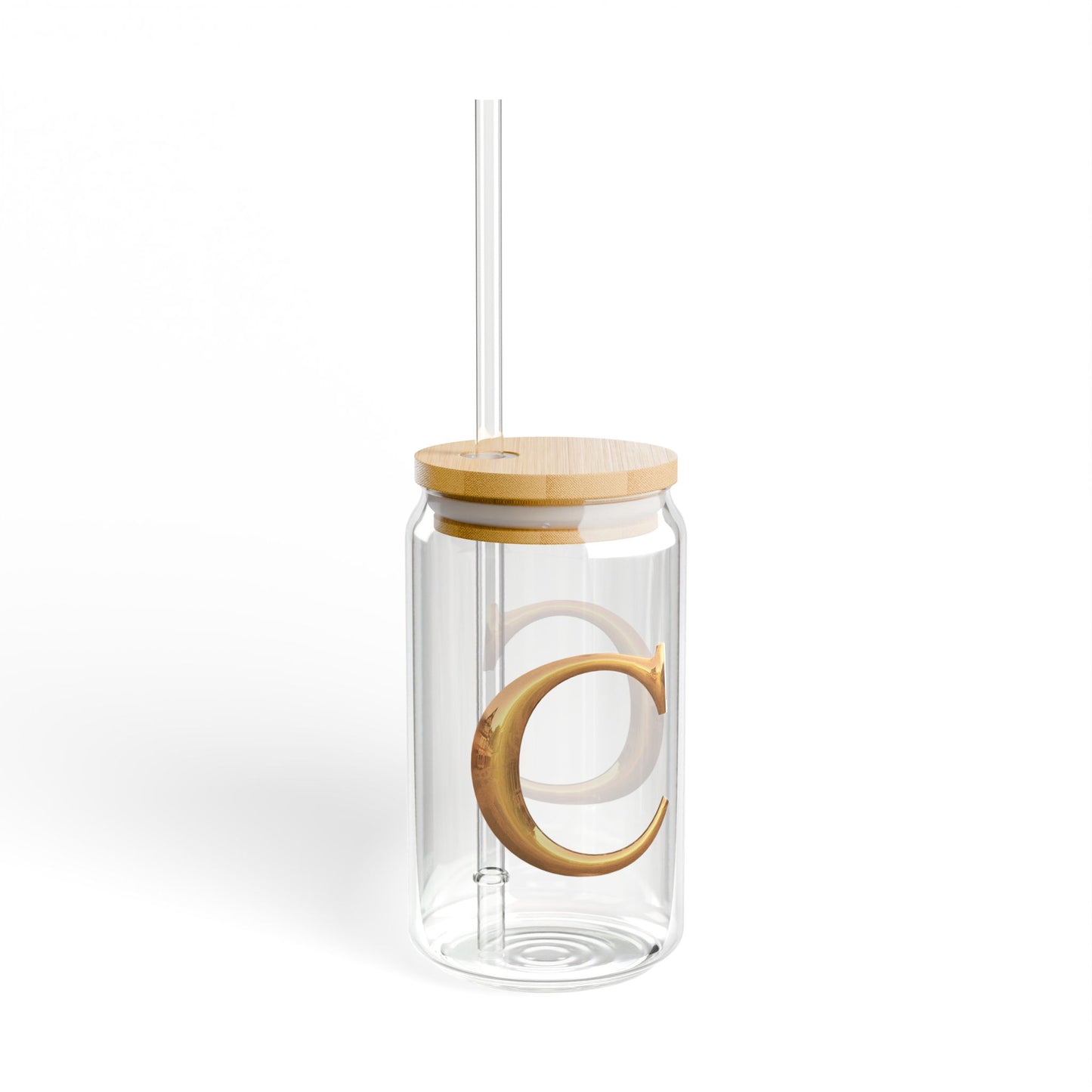 Personalized Sipper Glass, 16oz Water Bottle, Eco-Friendly Drinkware, Perfect for Parties, Unique Gift Idea for Home