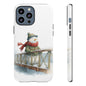 Snowman Phone Case – Winter Holiday Gift, Cute Snowman Design, Winter Accessories, Protective Phone Case, Unique Christmas Present