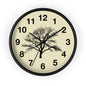 Elegant Tree Silhouette Wall Clock, Home Decor, Nature Lover Gift, Rustic Wall Art, Black and White Clock, Classic Timepiece