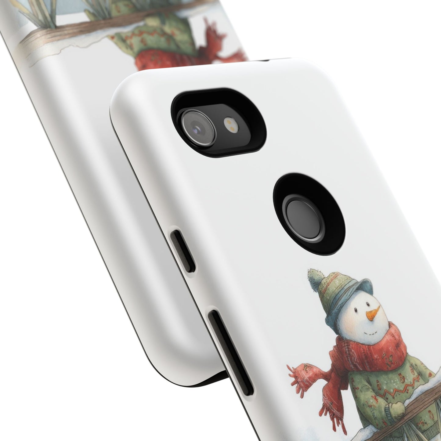 Snowman Phone Case – Winter Holiday Gift, Cute Snowman Design, Winter Accessories, Protective Phone Case, Unique Christmas Present