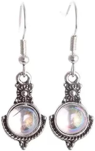 Luxurious Vintage Moonstone Statement Long Drop Dangle Earrings - Drop Dangle