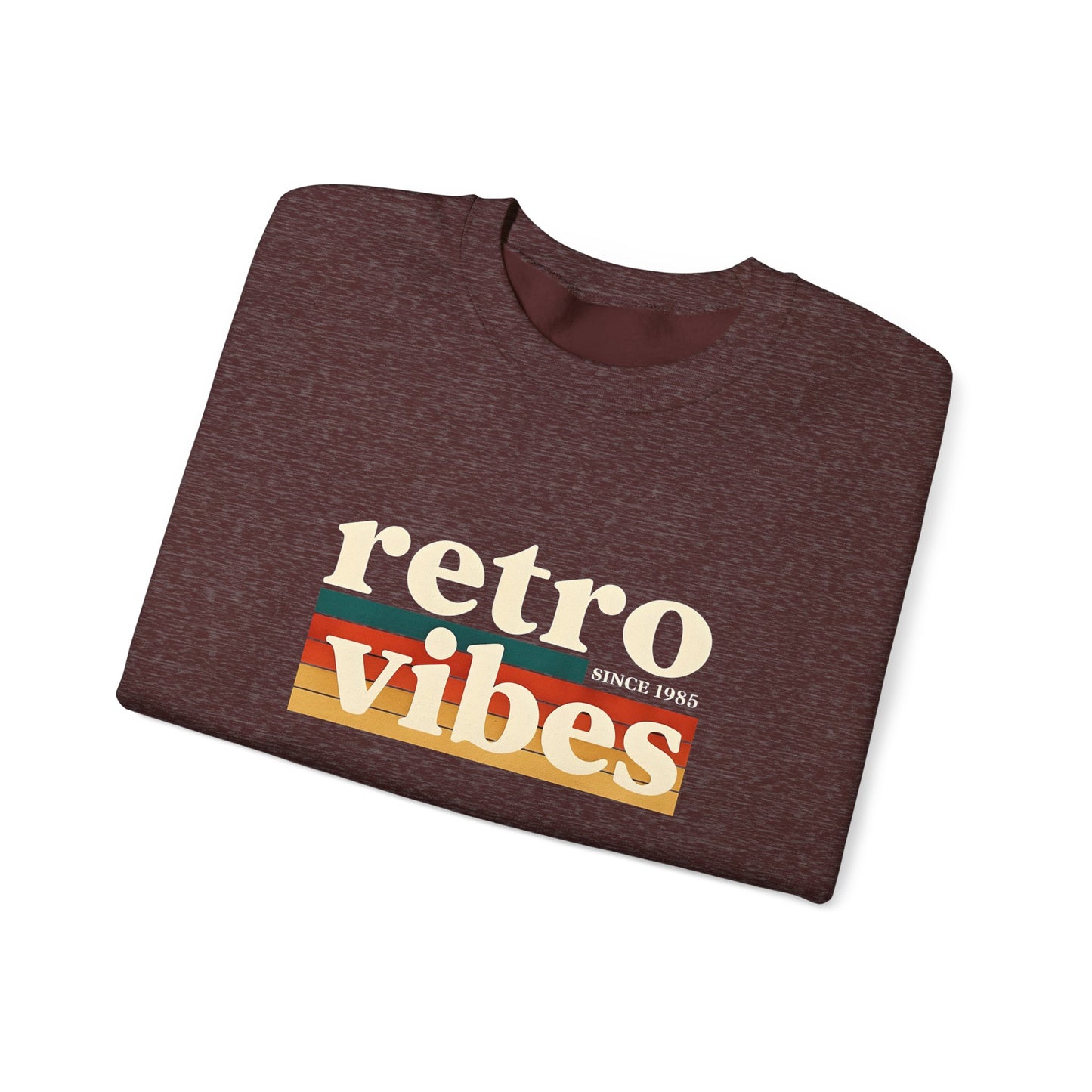 Retro Vibes Crewneck Sweatshirt, Unisex Vintage Style, Cozy Fall Fashion, Gift for Music Lovers, Chill Weekend Wear