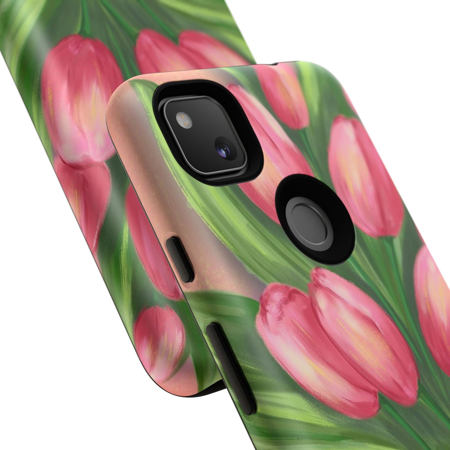 Floral Phone Case with Vibrant Tulips - Tough Cases for Garden Lovers, Spring Gifts, Nature Enthusiasts, Unique Gadget Accessories, [...]
