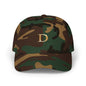 Classic Gold Initial Dad Cap - Letter D
