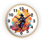 Guitarist Art Wall Clock — Colorful Blues Music Decor