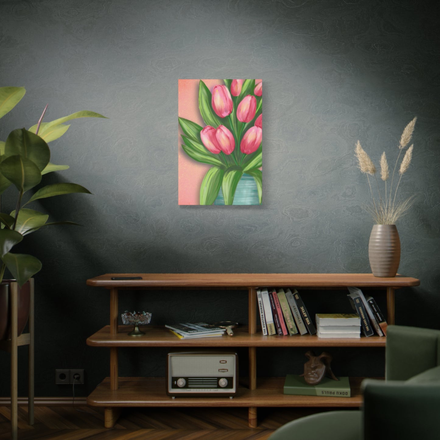 Matte Canvas, Stretched, 1.25" Tulips