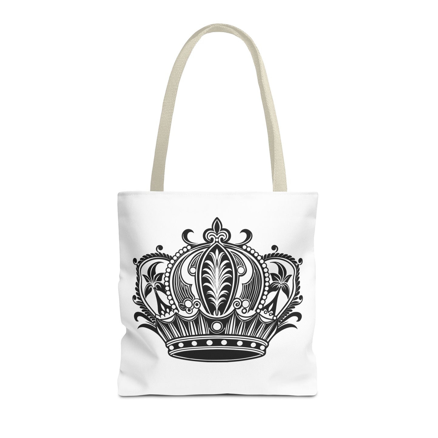 Crown Design Tote Bag, Royal Style Shopping Tote, Chic Grocery Bag, Gift for Her, Fashionable Accessories