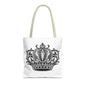 Crown Design Tote Bag, Royal Style Shopping Tote, Chic Grocery Bag, Gift for Her, Fashionable Accessories
