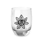 Elegant Floral Whiskey Glass | Perfect Gift for Whiskey Lovers, Barware, Home Decor, Anniversary, Wedding