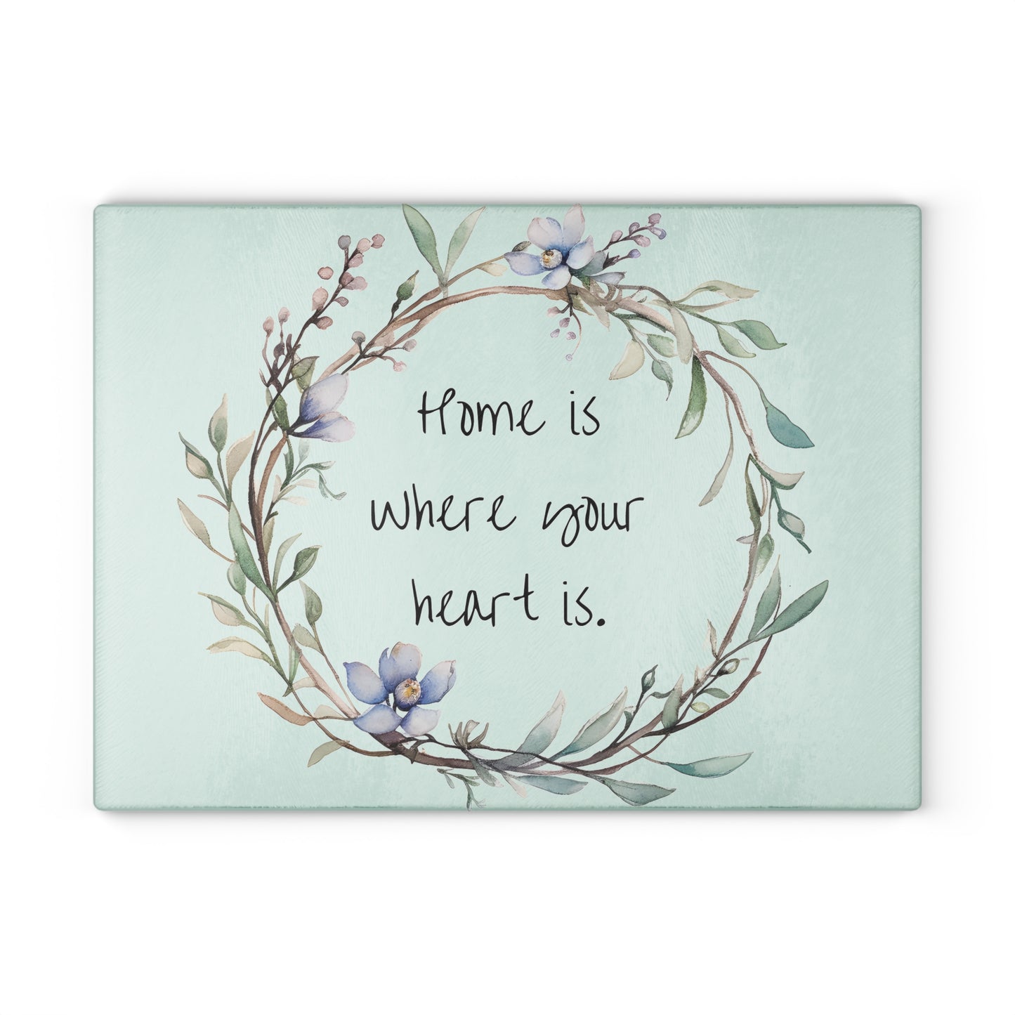 Charming Glass Cutting Board with Floral Wreath Design - Perfect for Home Decor, Housewarming Gift, Kitchen Essential, Wedding Gift, [...]