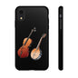 Musical Instrument Phone Case - Violin & Banjo Design, Music Lover Gift, Unique Phone Cover, Holiday Gift, Durable Tough Cases