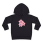 Adorable Toddler Pullover Fleece Hoodie with Pink Flower Design, Kids Sweatshirt, Toddler Clothing, Spring Outfit, Cute Gift for Kids