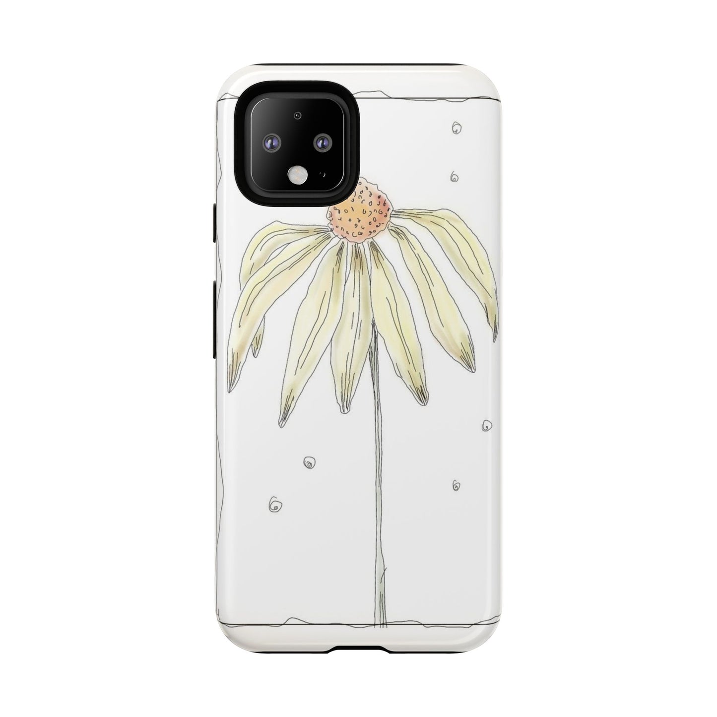 Flower Phone Case with Delicate Design, Tough Phone Cover, Nature Lover Gift, Floral Tech Accessory, Stylish Phone Protection