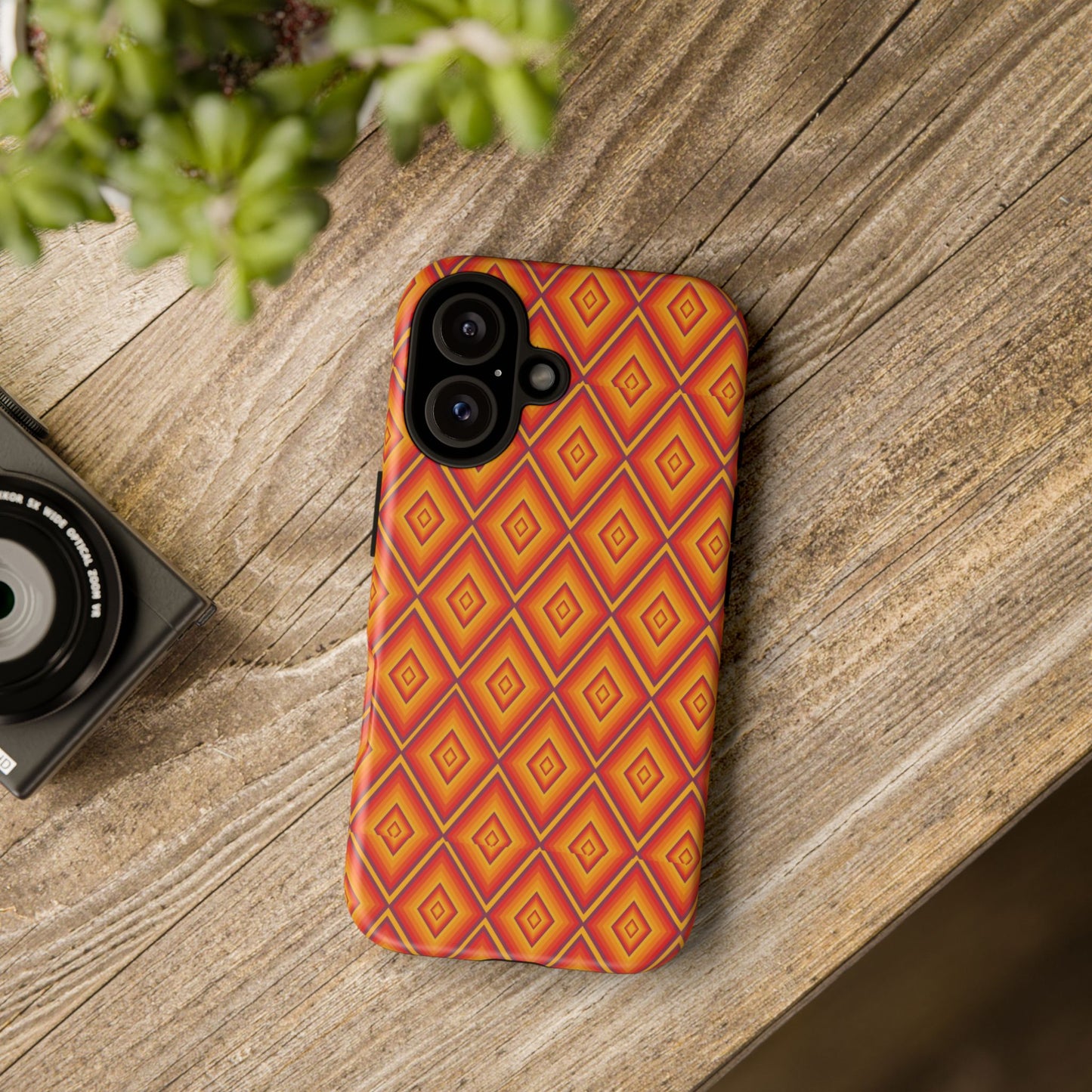 Geometric Phone Case, Tough Cases for Protection, Stylish Smartphone Cover, Vibrant Patterned Phone Accessory, Unique Gift Idea, [...]