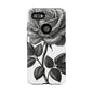 Elegant Floral Phone Case - Tough Cases, Black Rose Design, Floral Phone Cover, Stylish Phone Accessory, Gift for Her, Mother's Day