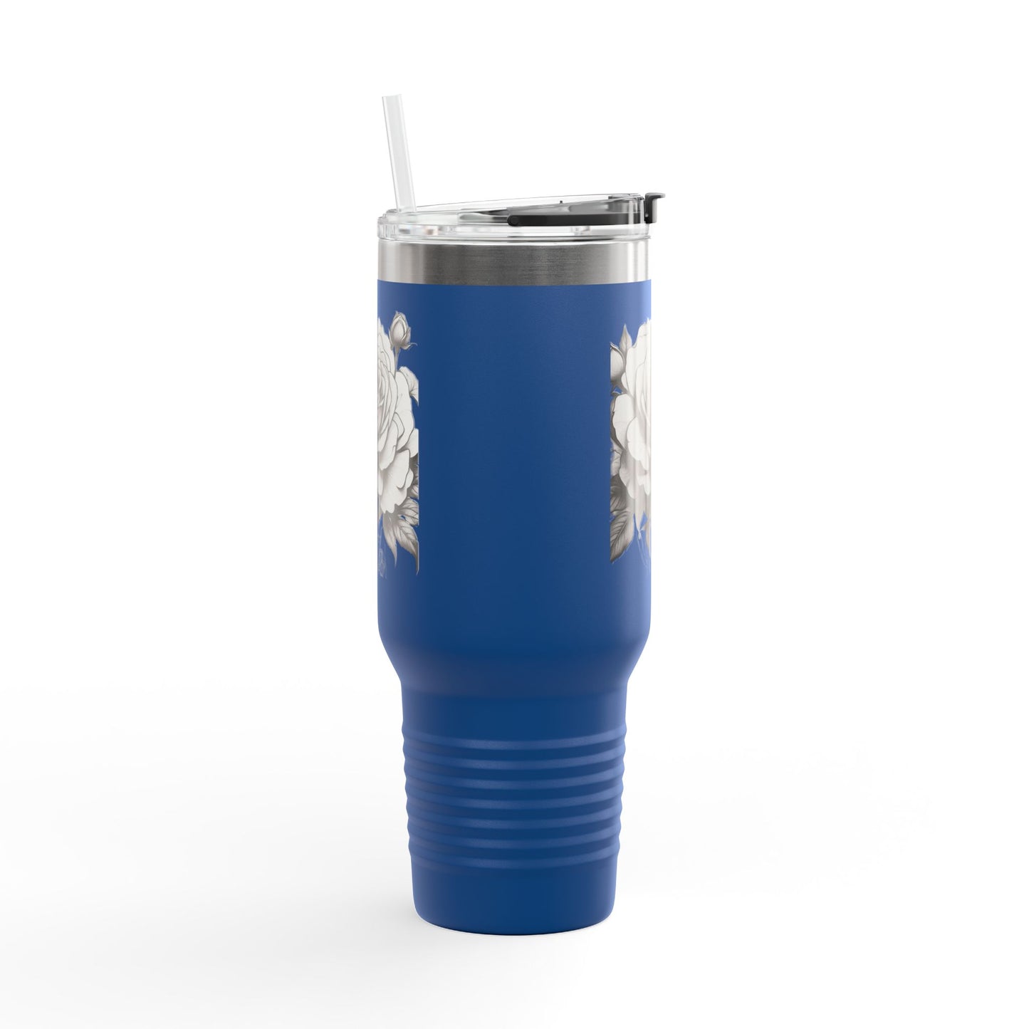 Stylish Insulated Travel Mug with Floral Design, 40oz Coffee Cup, Perfect for Road Trips, Gifts for Her, Eco-Friendly Drinkware