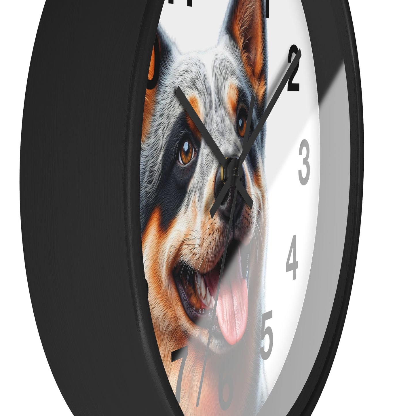 Australian Cattle Dog Wall Clock — Happy Blue Heeler Pet Decor
