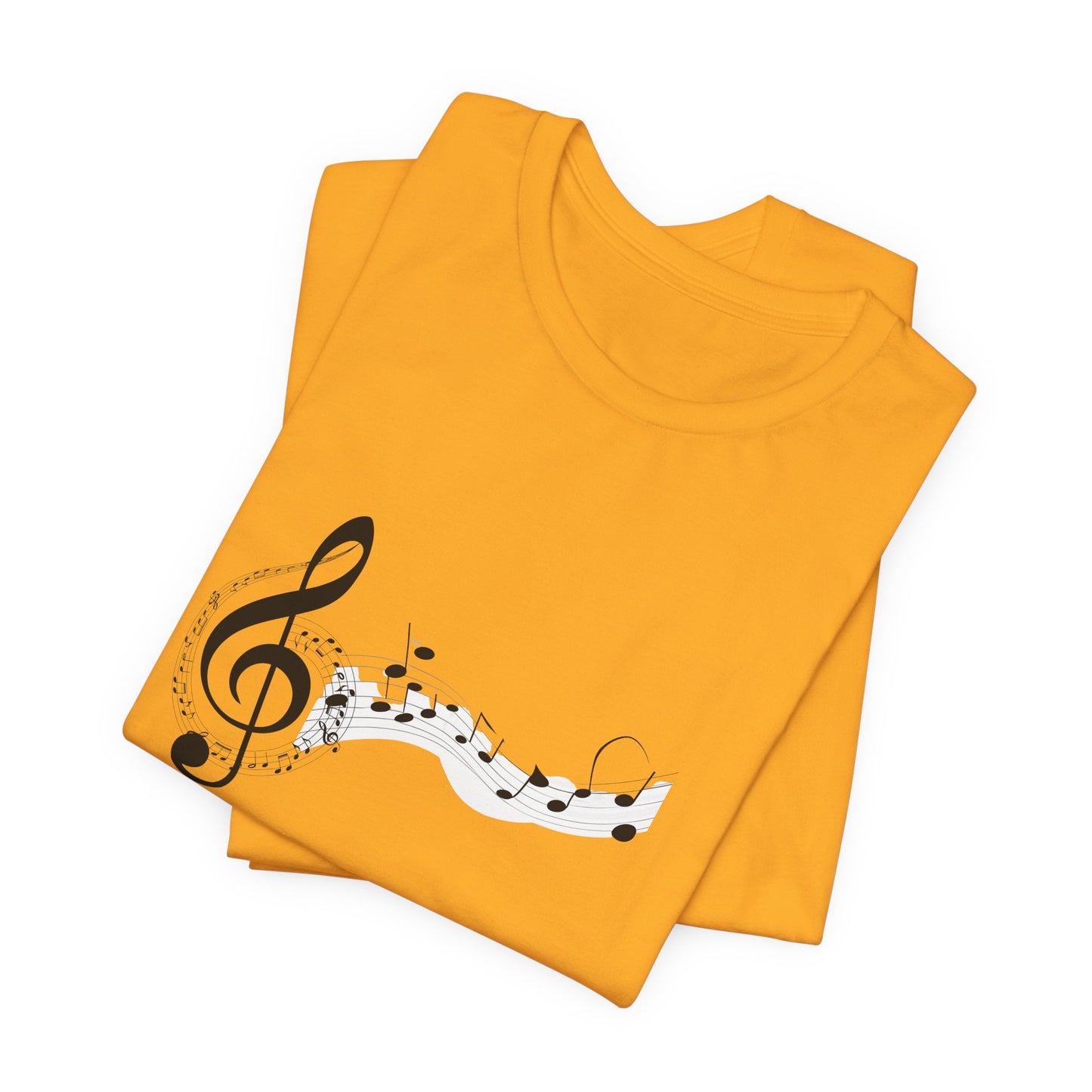 Musical Notes Short Sleeve Tee for Music Lovers