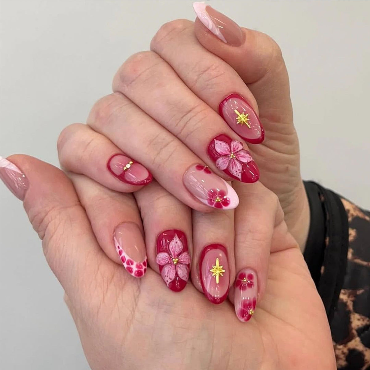 French Minimalist Nude Pink Almond Short Press On Nails – JP4427