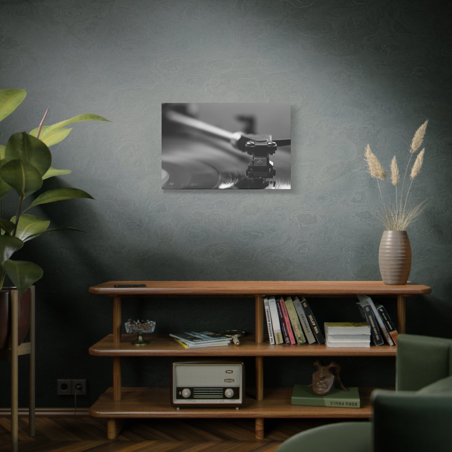 Vinyl Turntable Matte Canvas Print — Stretched 1.25" Wall Art
