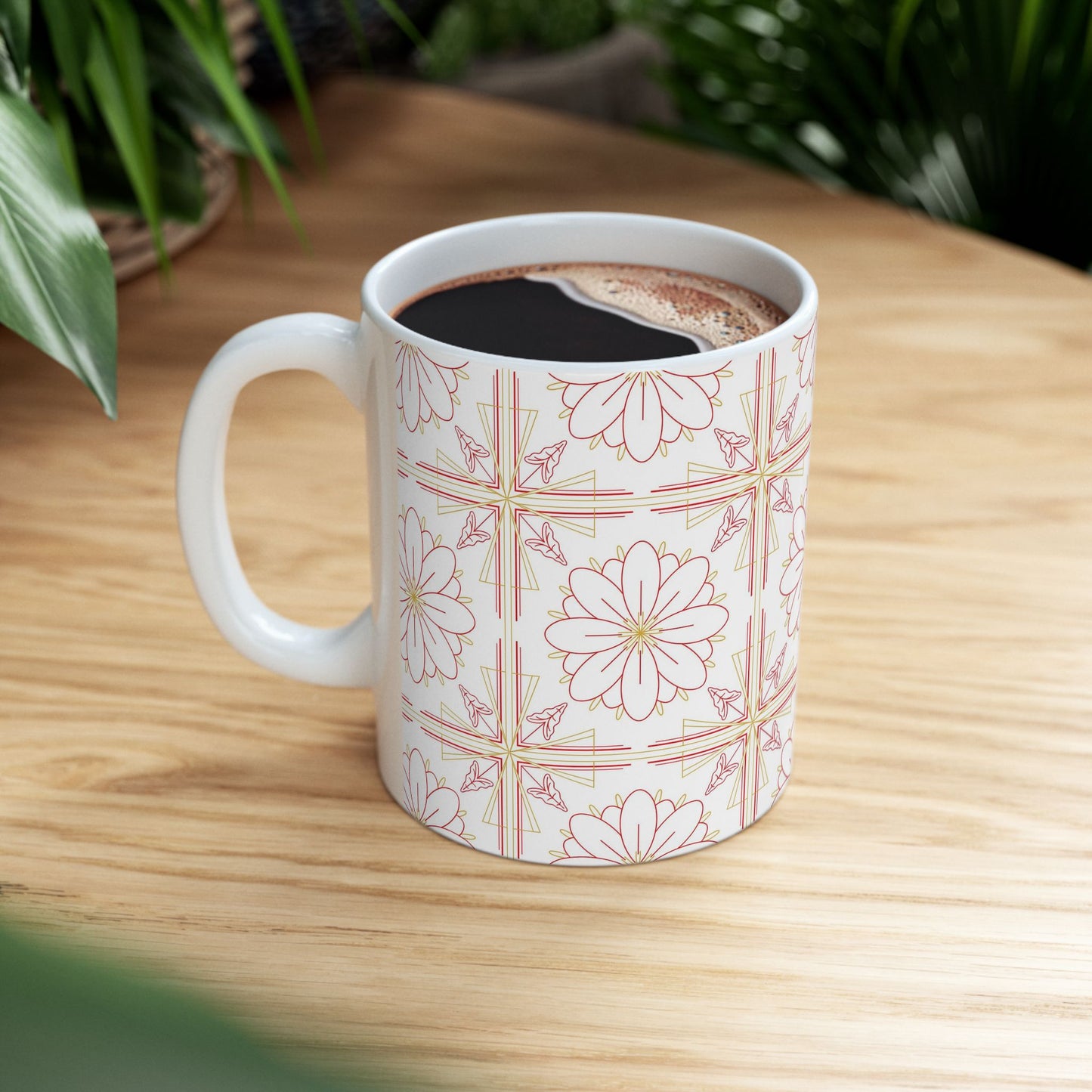 Chic Floral Ceramic Mug | Perfect for Tea Lovers, Coffee Gifts, Home Decor, Spring Celebrations, Mother's Day