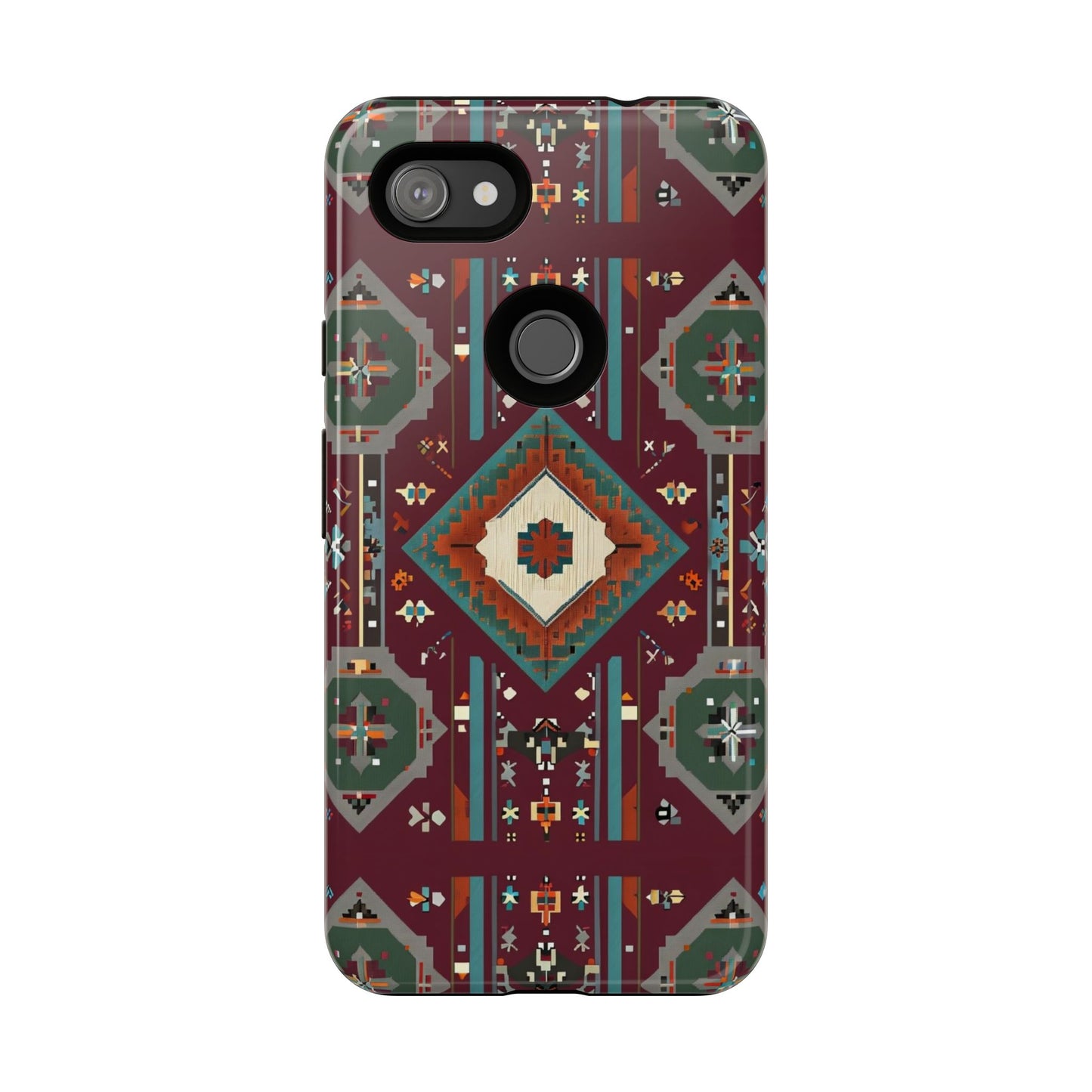 Tribal Pattern Phone Case - Boho Chic, Tough Durable Cover, Stylish Tech Accessory, Gift for Him/Her, Festival Essentials