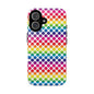 Rainbow Dot Phone Case, Colorful Phone Cover, Fun Phone Accessory, Gift for Friends, Trendy Mobile Case