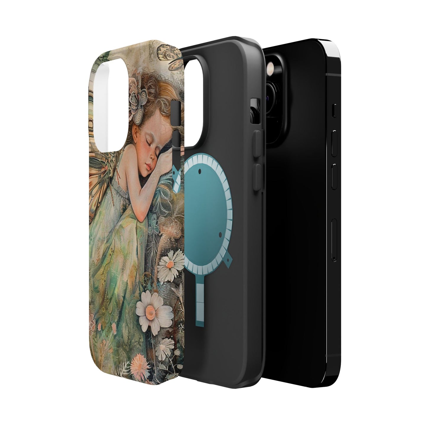Fairy Sleeping Phone Case — Magnetic Impact-Resistant iPhone Cover