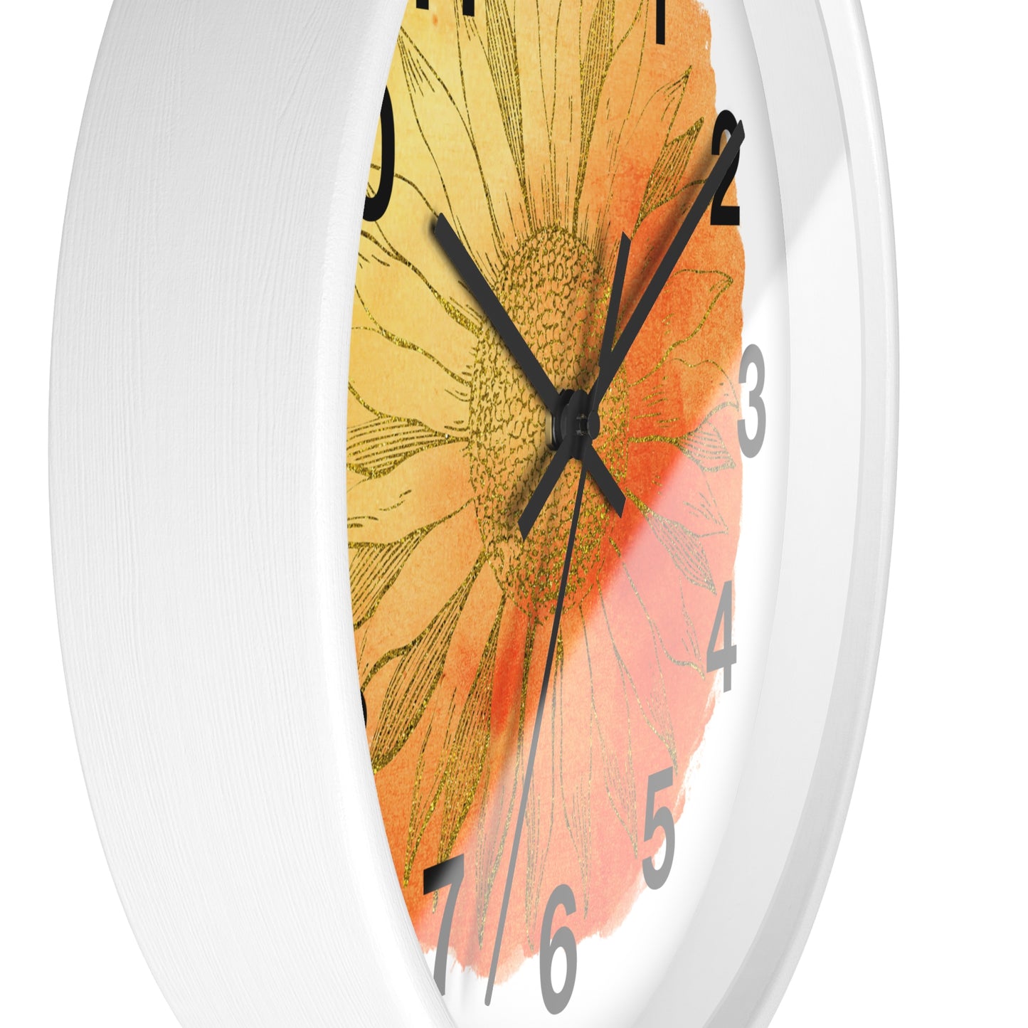 Sunflower Wall Clock, Rustic Home Decor, Floral Clock, Boho Wall Art, Gift for Garden Lovers, Housewarming Gift