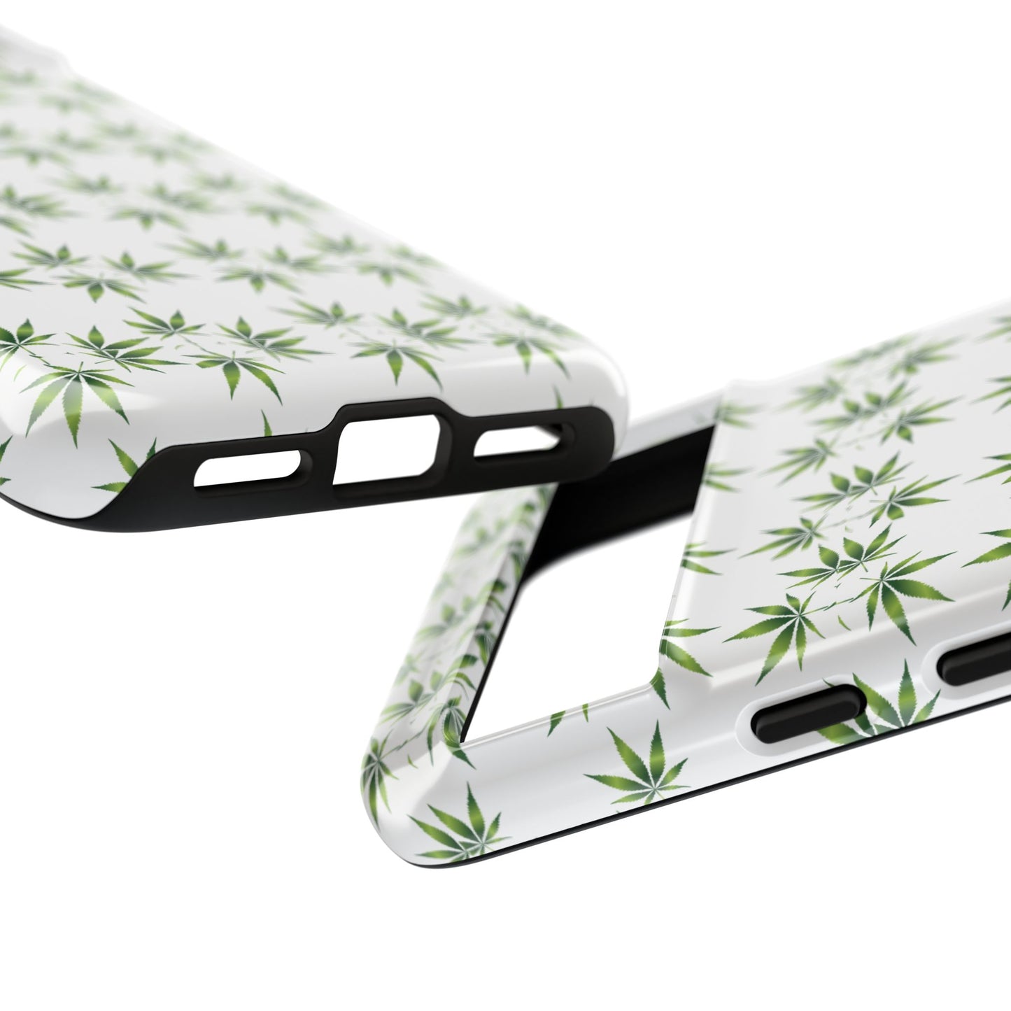 Stylish Phone Case with Cannabis Leaf Design, Durable Phone Cover, Gift for Stoner Friends, Unique Phone Accessory, Nature-Inspired Design