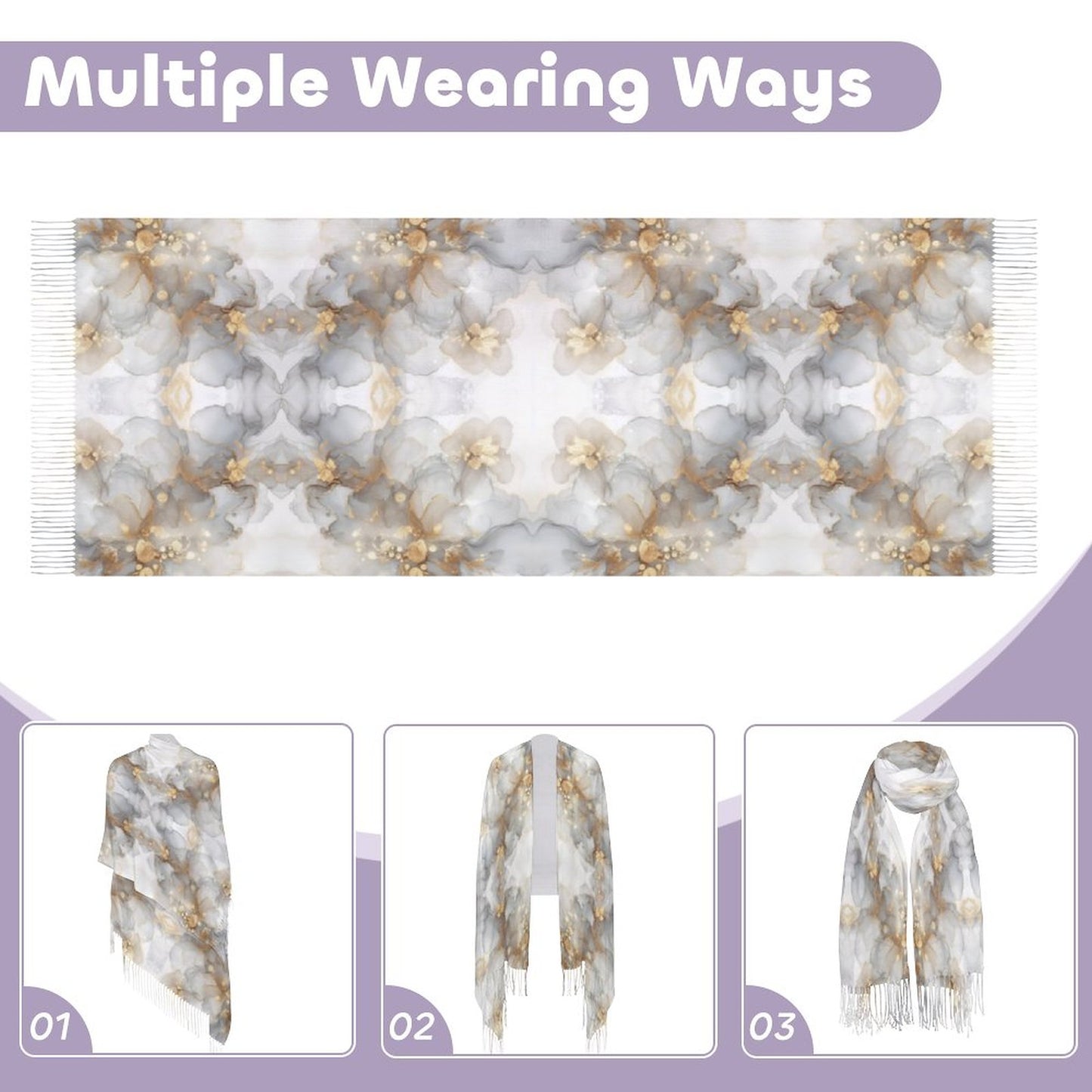 Cashmere-like Tassel Scarf