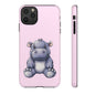 Cute Hippo Phone Case - Tough Cases, Animal Phone Cover, Kawaii Accessories, Gifts for Kids, Unique Tech Gear
